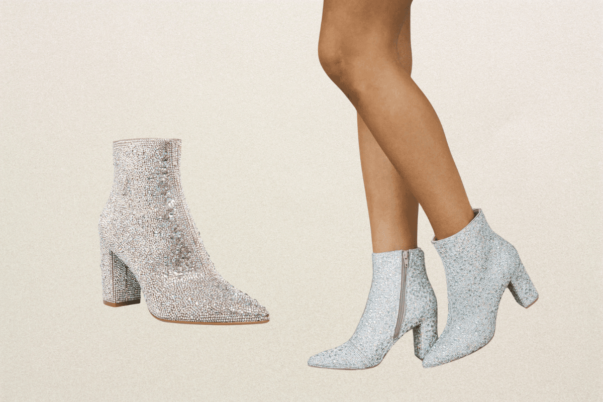 Betsey Johnson's Cady Rhinestone Booties