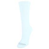 Hanes womens 6-pair Plush Comfort Toe Seam Crew fashion liner socks, White, One Size Plus