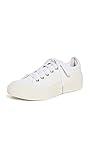 adidas by Stella McCartney Women's Court Sneakers, White/White/Off White, 8.5 Medium US