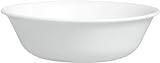 Corelle Vitrelle 4-Pieces 18-Oz Soup/Cereal Bowls, Chip & Crack Resistant Glass Dinnerware Set Bowls, Winter Frost White