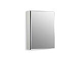 KOHLER K-CB-CLC2026FS Beveled Medicine Cabinet with Mirror Door & Adjustable Shelves, Rectangular Beveled Edge Frame, 20" x 26"