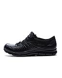 Skechers womens Eldred - Relaxed Fit health care and food service shoes, Black, 5.5 US