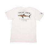 Salty Crew Bruce SS Tee White XL - Men's Fashion Casual Short Sleeve T-Shirt Cotton - Regular Fit - Lifestyle Beach Apparel