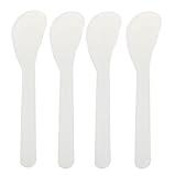 erioctry 24PCS 5.2 Plastic Spatulas Spoon Makeup Cosmetic spatulas Mask Frosted Tip Skin Care Facial Cream Spatula for Mixing and Sampling Beauty Products (Clear)