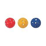 Champion Sports 9" Hollow Plastic Assorted Color Baseball Set - Athletic Baseball Equipment - Practice Baseballs Plastic Hollow - Regulation Size Balls -Fun for All Ages- Lightweight/Durable -Set of 3