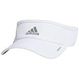 adidas Women's Superlite Sport Performance Visor for Sun Protection and Outdoor Activities, White/Silver Reflective, One Size