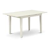 East West Furniture Norfolk Kitchen Rectangle Dining Table Top with Butterfly Leaf, 32x54 Inch, Nft-lwh-t