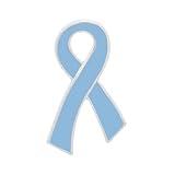 Light Blue Ribbon Pins 1/5/25/100 for Prostate Cancer, Trisomy 18, Cushing’s, Graves Disease, Thyroid Disease and Gift Giving (1 Pin)