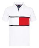 Tommy Hilfiger Boys' Short Sleeve Fashion Polo Shirt, Gary White, 3