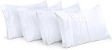 Utopia Bedding Queen Pillow Cases - 4 Pack - Envelope Closure - Soft Brushed Microfiber Fabric - Shrinkage and Fade Resistant Pillow Covers Queen Size 20 X 30 Inches (Queen, White)