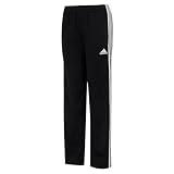 adidas boys Active Sports Athletic Tricot Jogger Track Pants, Iconic Adi Black, Medium US