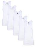 Hanes Men's Tall Size Flat, White-5 Pack