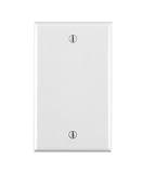 Leviton 88014 001-88014-WHT Single Gang White Blank Box Mounted Plastic Wallplate, 1-Pack