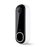 Arlo Video Doorbell 2K | 2nd Gen | Wireless/Wired Option, 2-Way Audio, Color Night Vision, Head to Toe Video View, Integrated Siren | Live Stream | Real Time Notifications |180 Deg Wide View, White