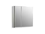 KOHLER K-CB-CLC3026FS Beveled Medicine Cabinet with Mirror Doors & Adjustable Shelves, Rectangular Beveled Edge Frame, 30" x 26"