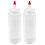 Wilton Mini Squeeze Bottles - These Small Squeeze Bottles Are Ideal for Portioning Out Sauces and Condiments, 6 oz., 2-Piece, Plastic