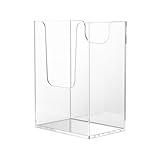 Marketing Holders Vertical Clear Business Card and Gift Card Holder Countertop Stand 2" x 3.5" Extra Deep Clear Acrylic Caddy