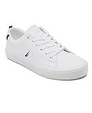 Nautica Men's Fashion Sneaker, Classic Tennis Low Top Loafer, Casual Lace-Up Shoe-Graves-White/Navy Size-10.5