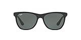 Ray-Ban RB4184 Square Sunglasses, Black/Green, 54 mm