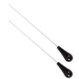 Jiayouy 15 Inch Music Baton Orchestra Baton ABS Handle Music Conducting Baton Pack of 2 Black