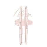 Peripera SUGAR TWINKLE DUO EYE SHADOW STICK (01 DEWY NUDE) - Shimmer, Highlighter, Convenient Eye Shadow Cream