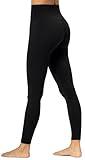 Sunzel Sunzfly Leggings for Women with Tummy Control High Waisted Yoga Pants 7/8 Length for Workout (Black, Small)