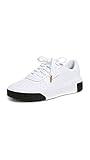 PUMA Womens Cali Sneaker, PUMA Womens white-PUMA Womens black, 7.5