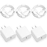 USB C Charger iPhone Charger Fast Charging 3Pack 20W Type C Wall Charger Block with 6FT Long USB C Charger Cable Compatible for iPhone 14Pro/13 Pro/12/12 Pro Max/11/XS Max/XS/XR/X/8