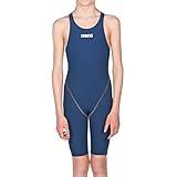 Arena womens Powerskin St 2.0 Open Back Youth Racing One Piece Swimsuit, Navy, 26 US