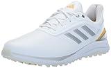 adidas Men's Solarmotion Spikeless Lighstrike 24 Golf Shoes, Footwear White/Silver Metallic/Semi Spark, 10.5