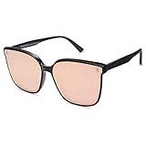 SOJOS Sunglasses for Women Men Vintage Style Shades SJ2157,Black/Pink