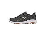 PUMA Golf Men's Fusion PRO Golf Shoe, Puma Black-Puma Silver, 10