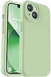 Vooii Compatible with iPhone 13 Case, Liquid Silicone Upgrade [Camera Protection] [Soft Anti-Scratch Microfiber Lining] Shockproof Phone Case for iPhone 13 6.1 inch - Matcha