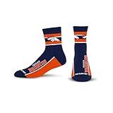 For Bare Feet NFL DENVER BRONCOS Lil' Deuce Quarter Sock Team Color Large