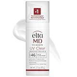 EltaMD UV Clear Face Sunscreen SPF 46, Oil Free Sunscreen with Zinc Oxide, Dermatologist Recommended Sunscreen, 1.7 oz Pump