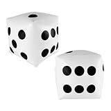 13 inch Giant Inflatable Dice Toys for Pool Games, Outdoor Beach Party (2 Pack)