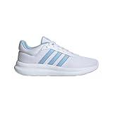 adidas Women's Lite Racer 4.0 Sneaker, White/White/Blue, 9