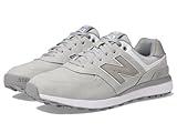 New Balance Men's 574 Greens v2 Golf Shoe, Light Grey, 14 Wide