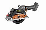 Mellif Circular Saw Compatible with Dewalt 20V Max Battery (TOOL ONLY), Compact Brushless Tile Saw with 2’’ Max Cut Depth, Laser Guide, 5-1/2’’ & 5’’ Blades, 2 Scale Rulers, for Wood, Stone & Plastic