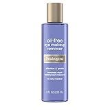 Neutrogena Gentle Oil-Free Eye Makeup Remover & Cleanser for Sensitive Eyes, Non-Greasy Makeup Remover, Removes Waterproof Mascara, Dermatologist & Ophthalmologist Tested, 8.0 fl. oz