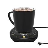 Coffee Mug Warmer with Auto Shut Off for Desk, Temperature-Controlled Smart Cup Warmer, Electric Tea & Espresso Beverage Warmers for Heating Coffee, Tea, Water, Milk (Black - 12oz)