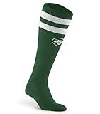 For Bare Feet NFL NEW YORK JETS Cozy Feather Compression Varsity Stripe Team Color Large/Extra Large