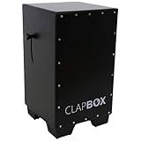 Clapbox Cajon Drum Box Oak Wood (H:20" W:12" L:12") - NOT MADE IN CHINA - Three Internal Snares with Bonus Features | Most Popular Cajone Brand Online (Black, CB50)