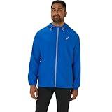 ASICS Men's PR LYTE PACKABLE JACKET Running Apparel, L, TUNA BLUE/SHEET ROCK