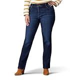 Lee Women's Plus Size Relaxed Fit Straight Leg Jean, Bewitched, 20