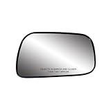 Passenger Side Heated Mirror Glass w/backing plate, Toyota Camry Sedan, 4 1/4" x 7 1/4" x 7" US Built