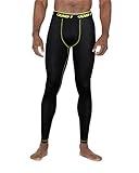 AND1 Men's Compression Pants - Athletic Performance Leggings Compression Tights - Full Length Base Layer Pants for Men (S-XL), Size X-Large, Black