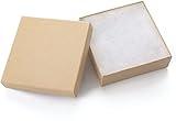 GEFTOL Jewelry Gift Boxes 20 Pack 3.5x3.5x1 Inch Cardboard Jewelry Boxes,Small Gift Boxes for Jewelry Earrings Necklaces Handmade Bangles Bracelets(Brown)