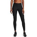 Under Armour Womens HeatGear Armour High No-Slip Waistband Pocketed Leggings , Black (001)/White , Large