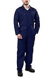 Kolossus Unisex-adult Coveralls Long Sleeve Cotton Blend Work Pants Navy Blue, XX-Large